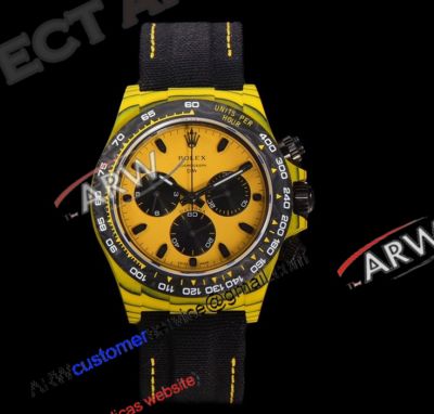 TW Factory Clone Rolex Diw Daytona Bumblebee Yellow Carbon Fiber Watch